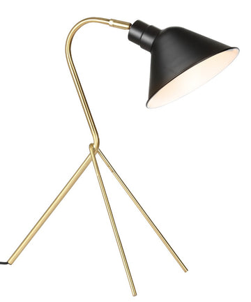 Mae 20.25" Brass LED Task Lamp - JONATHAN Y